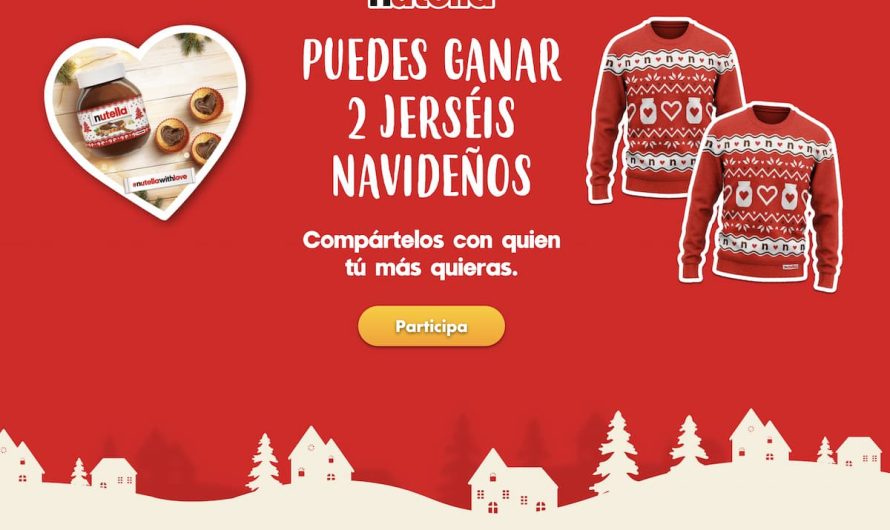 Sorteo Nutella 2 Jerséis Navideños