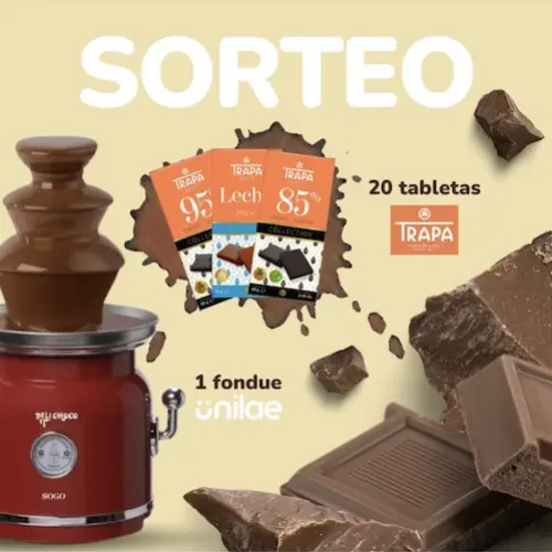 Sorteo Chocolates Trapa 20 Tabletas y 1 Fondue