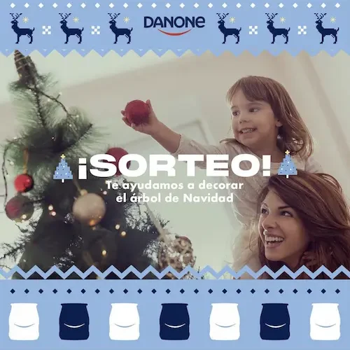 Sorteo Danone de 150€ para decoración navideña