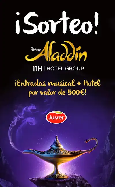 Sorteo de Juver para entradas Aladdin en Madrid