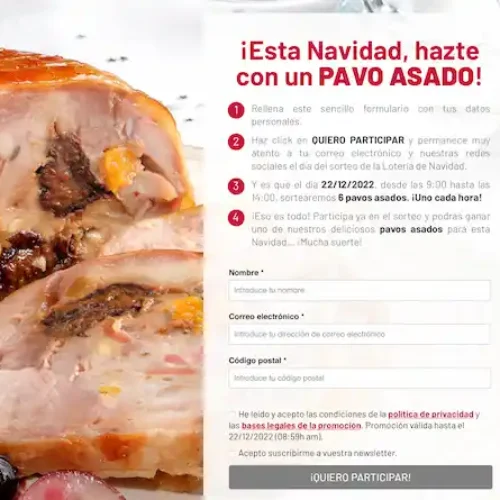 Sorteo de un Pavo Asado por Aldelis