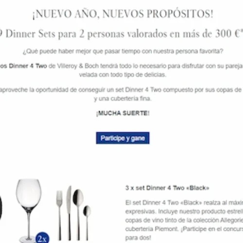 Sorteo 9 sets de vajilla Villeroy & Bosch