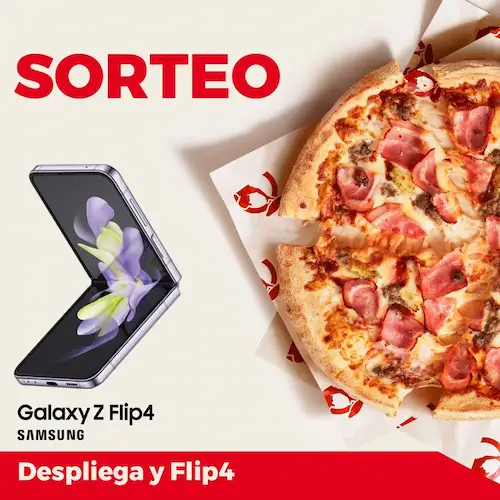 Sorteo Telepizza 4 Samsung Galaxy Z Flip 4
