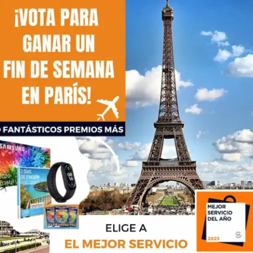 Sorteo viaje a París y otros premios gracias a Mejor Servicio del Año