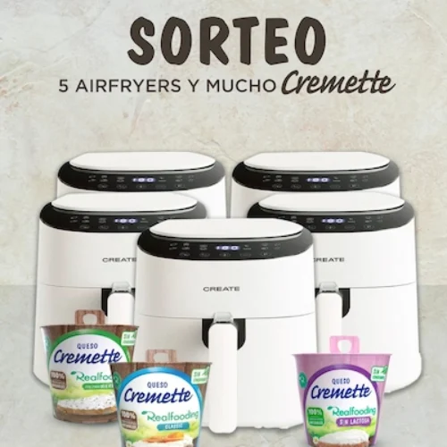 Sorteo 5 airfryers Cremette