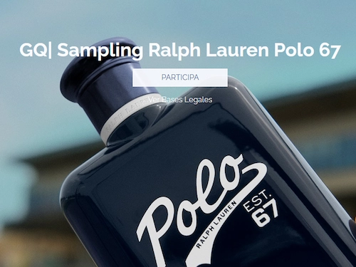 Muestras gratis de perfume Ralph Lauren Polo 67