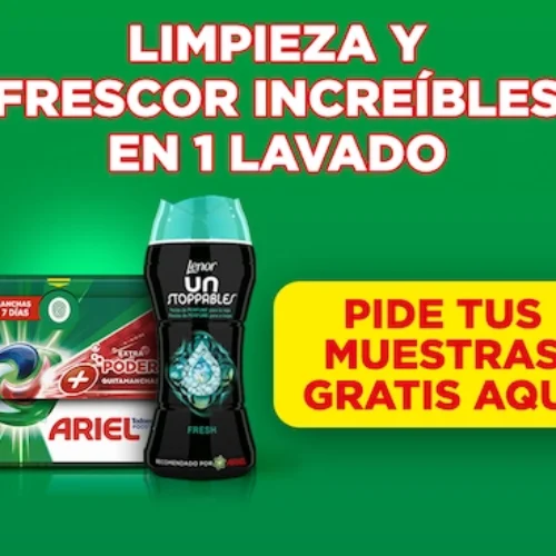 Muestras gratis de Ariel y Lenor Unstoppables