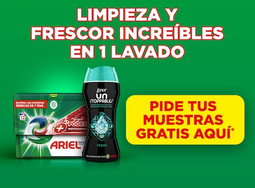 Muestras gratis de Ariel y Lenor Unstoppables