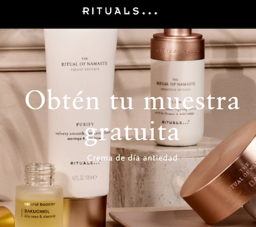 Muestras gratis de crema de día Rituals