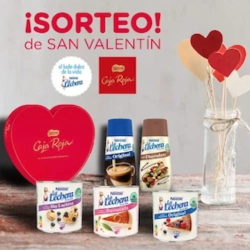 Sorteo 5 lotes de San Valentín de La Lechera