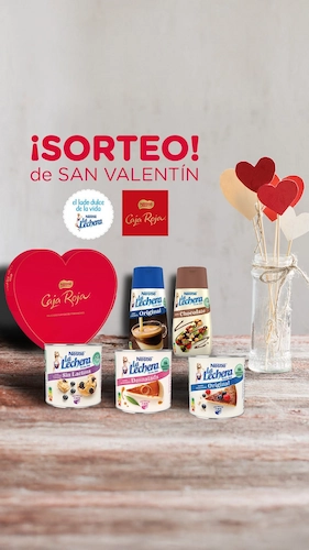 Sorteo 5 lotes de San Valentín de La Lechera