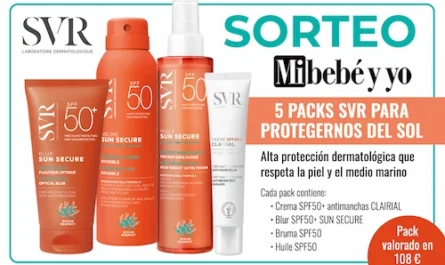 Sorteo 5 lotes de protectores solares SVR