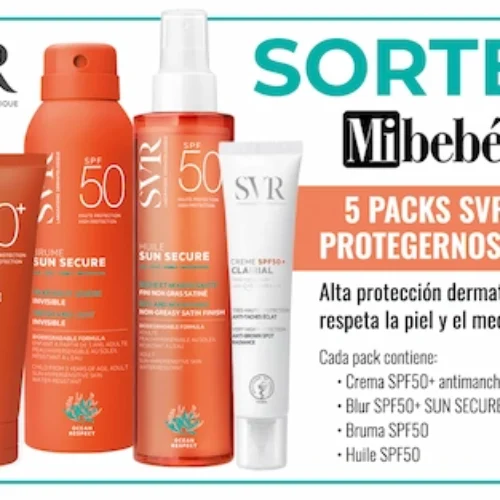 Sorteo 5 lotes de protectores solares SVR