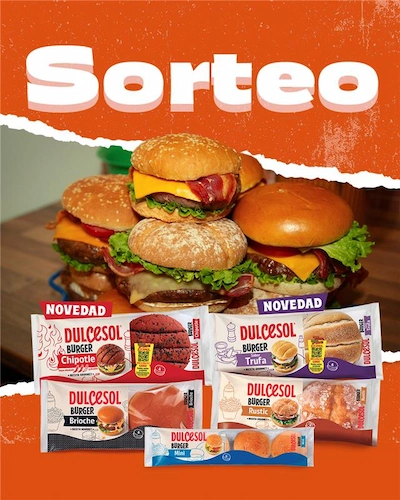 Sorteo lote de pan de hamburguesas Dulcesol