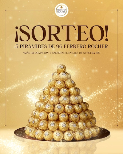 Sorteo 5 pirámides de bombones Ferrero Rocher