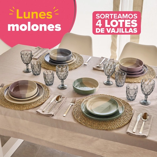 Sorteo 4 lotes de vajillas Carrefour