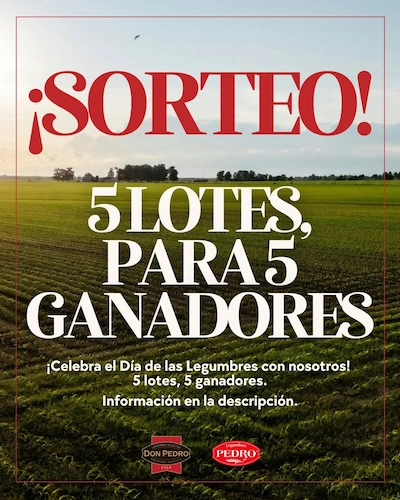 Sorteo de 5 Lotes de legumbres Don Pedro